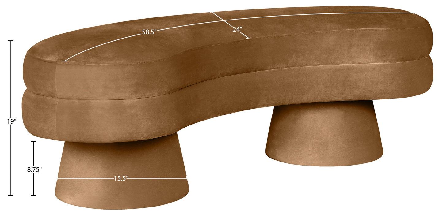 Zenna - Velvet Bench