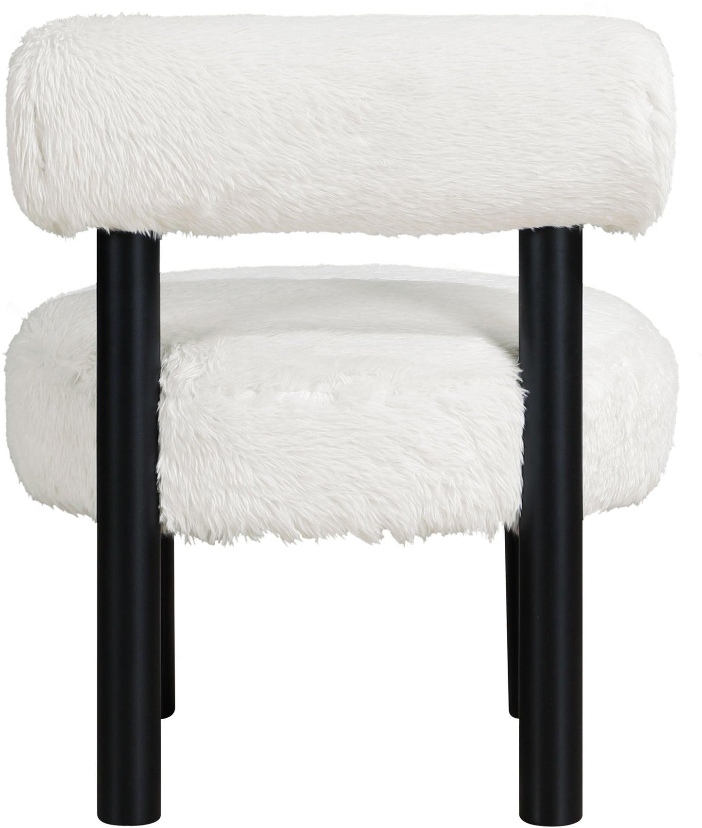 Ambre - Vegan Shearling Fabric Upholstered Accent Chair