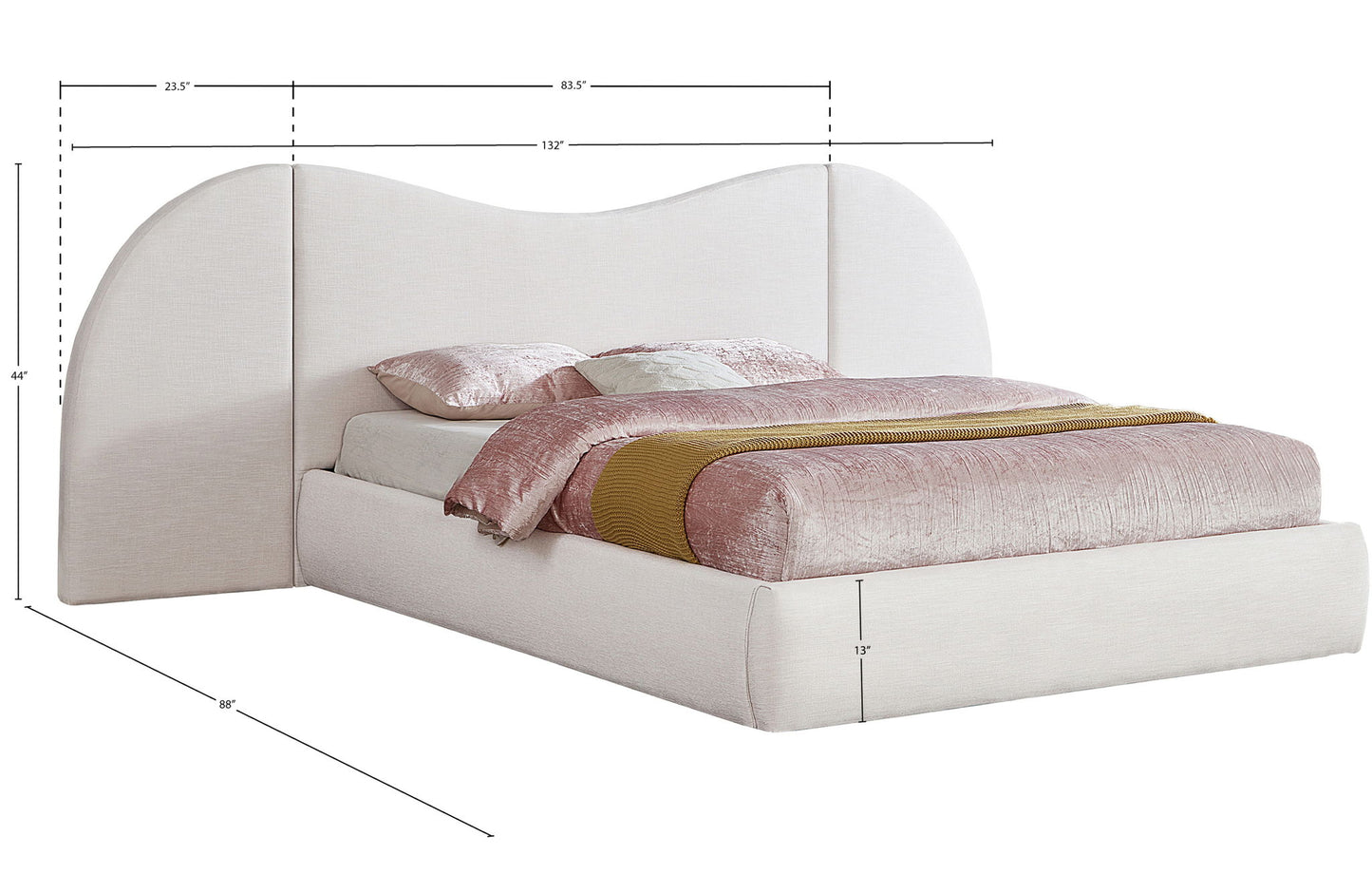 Everest - Linen Fabric Bed