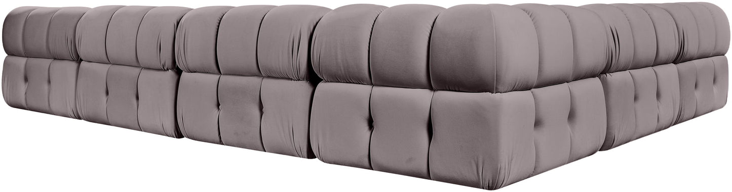 Orin - L-Shaped Velvet 6 Piece Modular Sectional