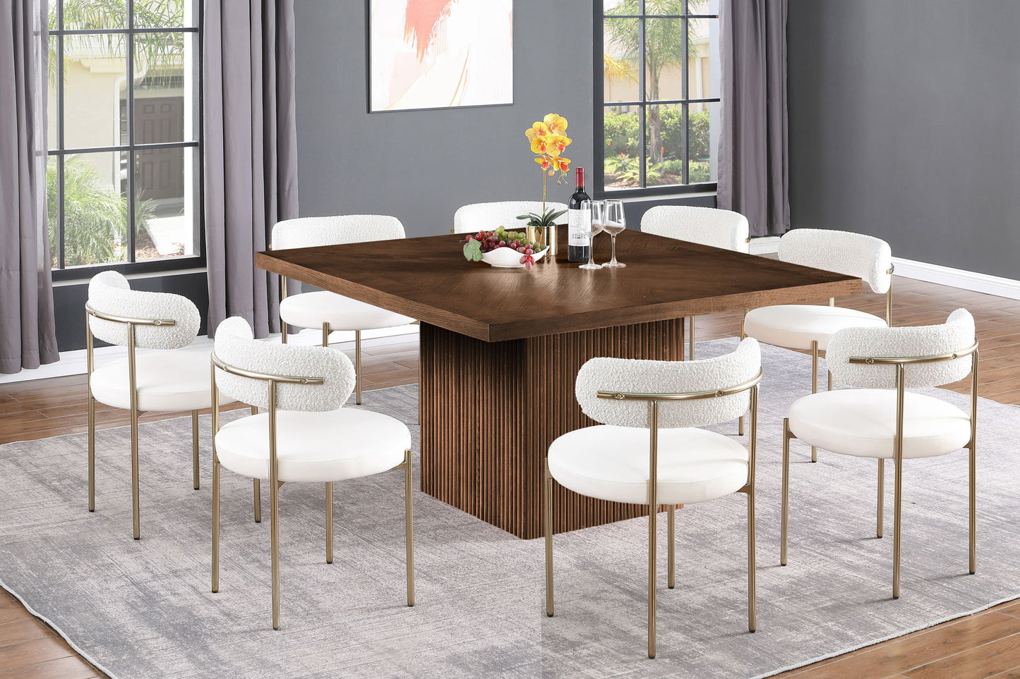 Belinda - Oak Veneer And Solid Wood Table