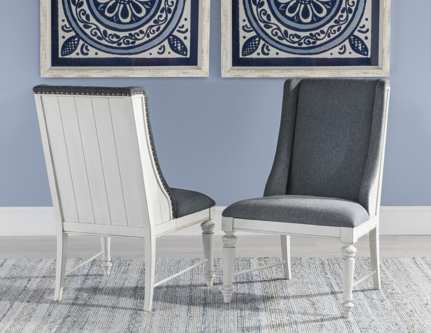 Cottage Park - Host Chair (Set of 2) - Dark Gray