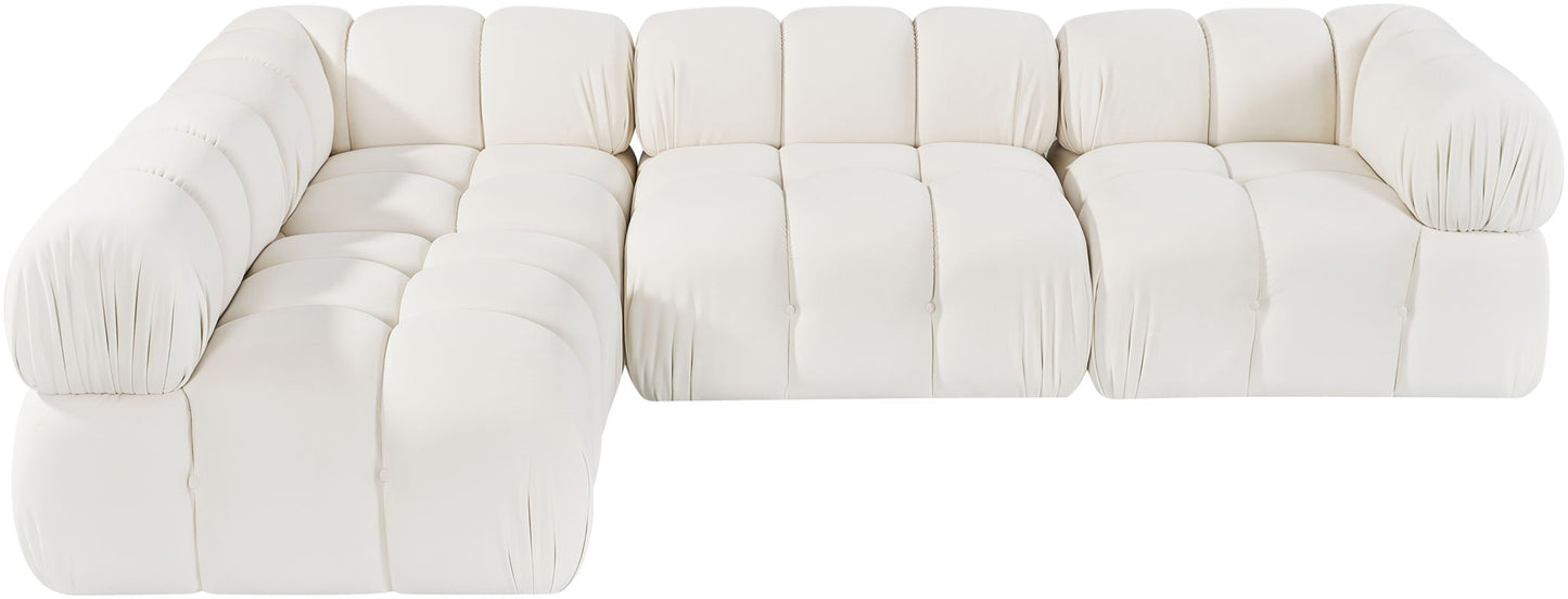 Orin - Fabric Velvet 4 Piece Modular Sectional