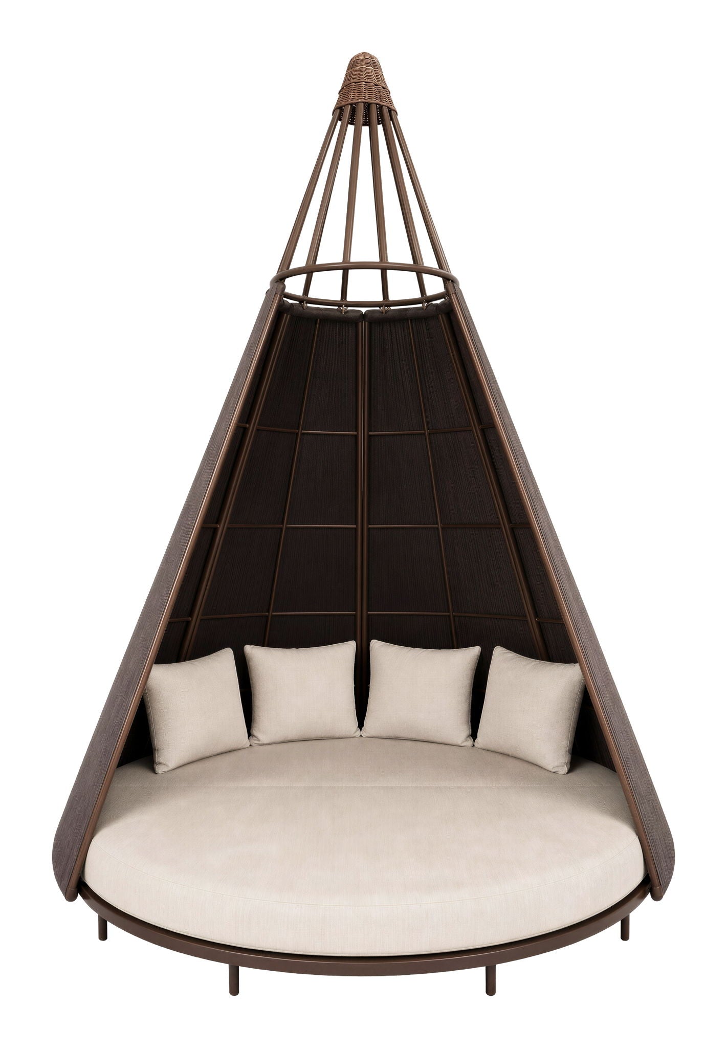 Astoria - Daybed - White / Dark Brown