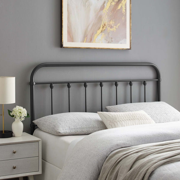 Sage Metal Headboard - Full, Gray