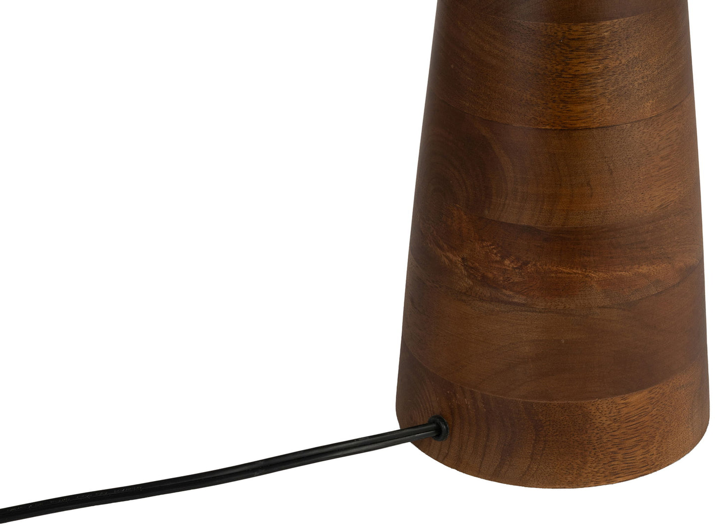 Juniper - Mango Wood Base And Linen Textured Fabric Shade Table Lamp