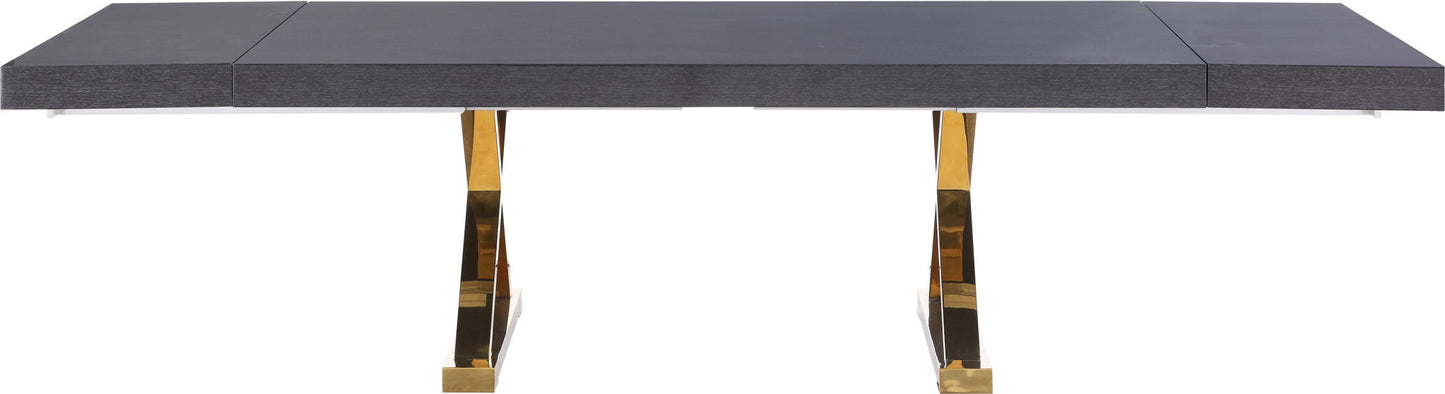 Excel - Extendable Dining Table with Gold Base