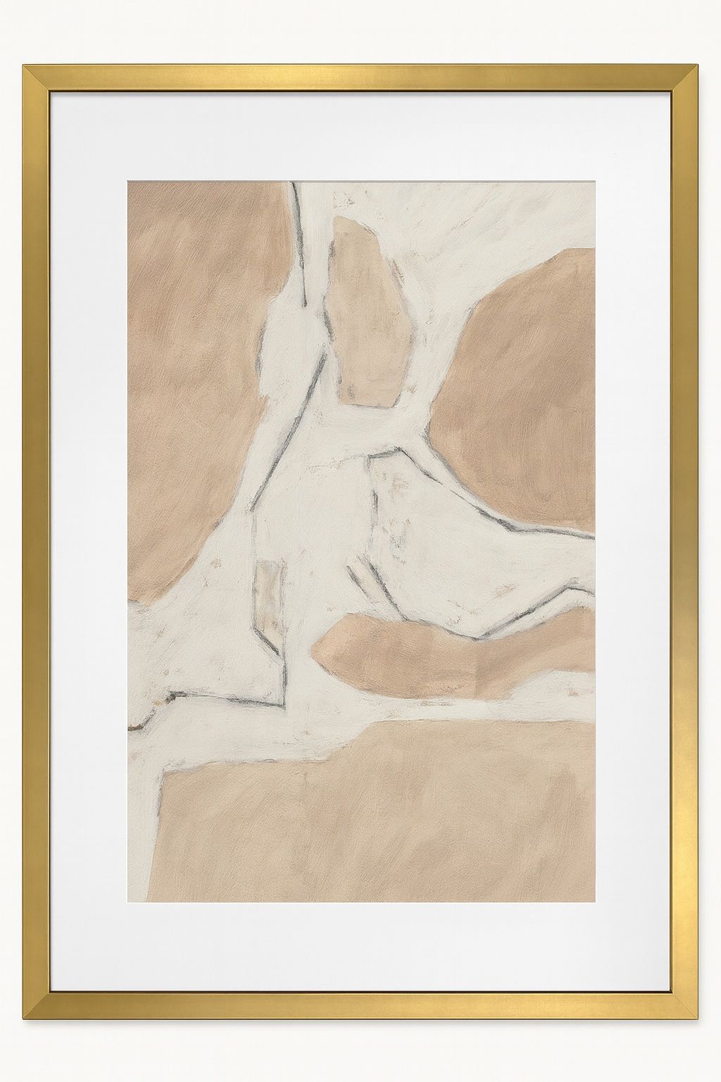 Conversations In The Mist Framed Print - Cream / White