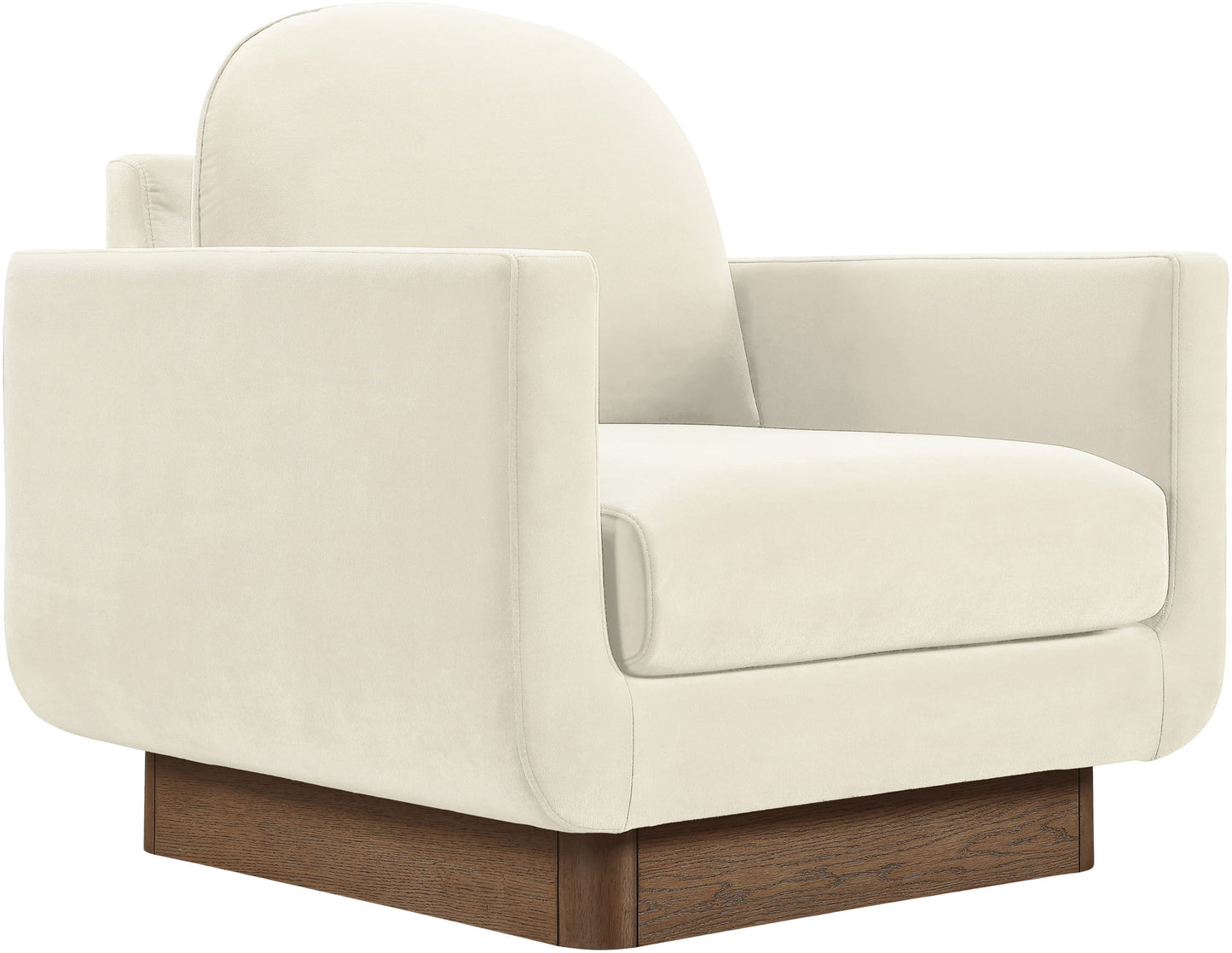 Diviento - Velvet Performance Fabric Upholstered Accent Chair