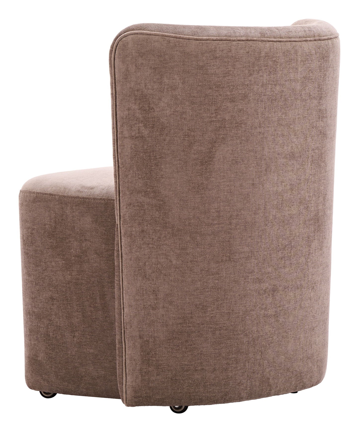 Bambun - Dining Chair With Wheels - Brown