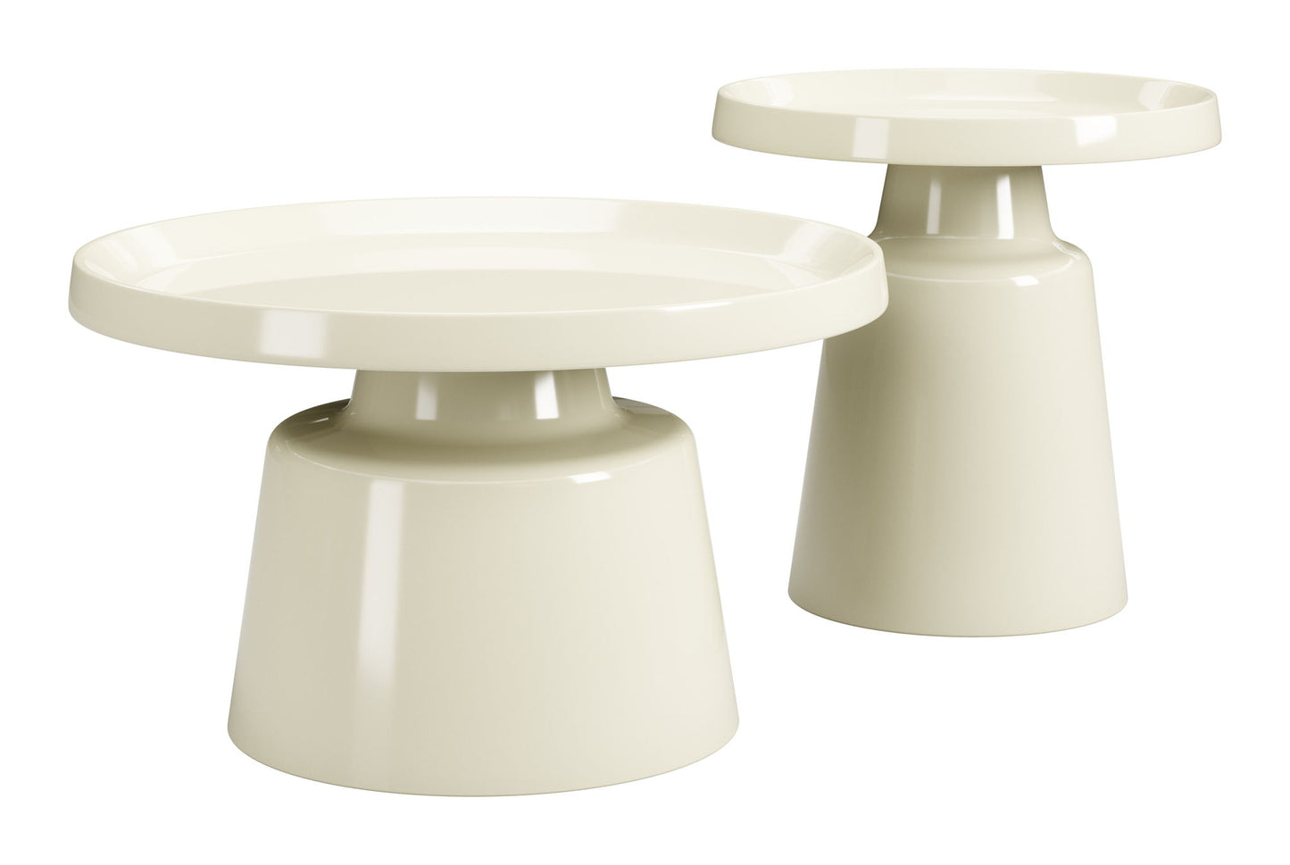 Beurre - Coffee Table Set - White / Ivory