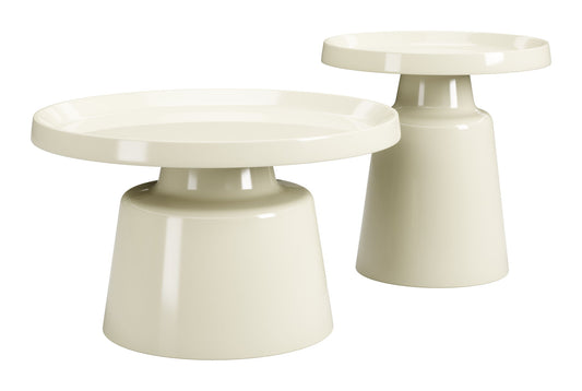 Beurre - Coffee Table Set - White / Ivory