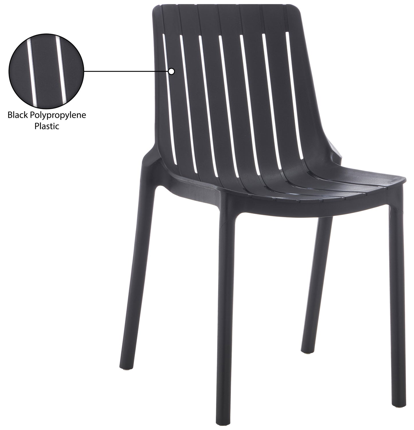 Marilla - Polypropylene Outdoor Patio Dining Chair (Set of 4)