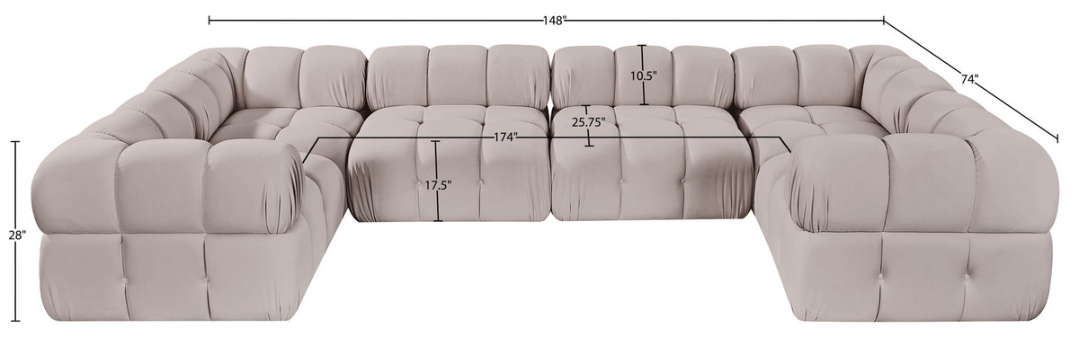 Orin - 6 Piece Modular Sectional (2 Modular Chairs, 4 Corner Chairs)