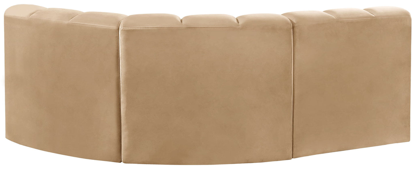 Arc - Velvet 3 Piece Sofa