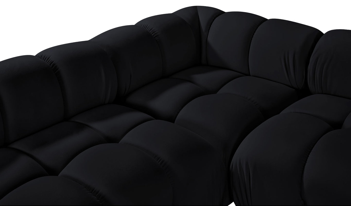 Orin - Fabric Velvet 4 Piece Modular Sectional
