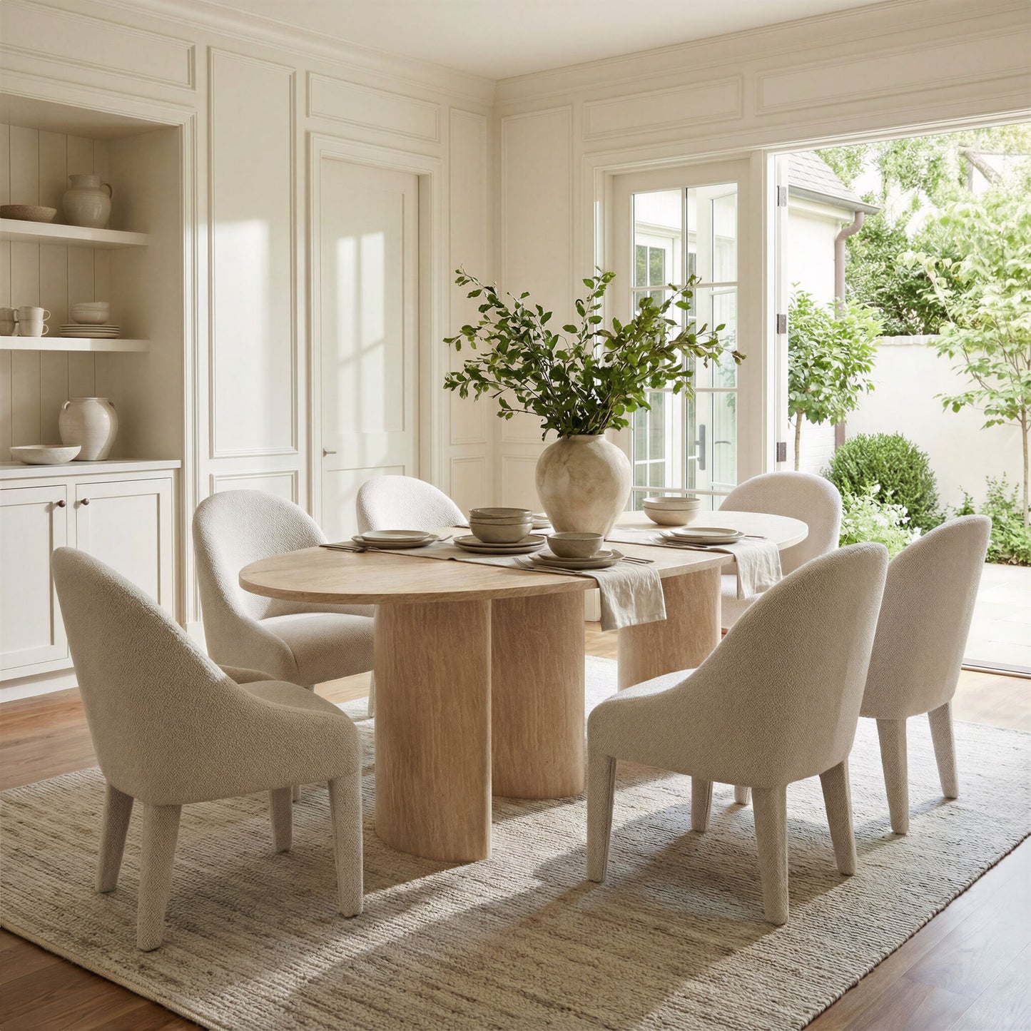 Domo - Dining Chair - White / Ivory