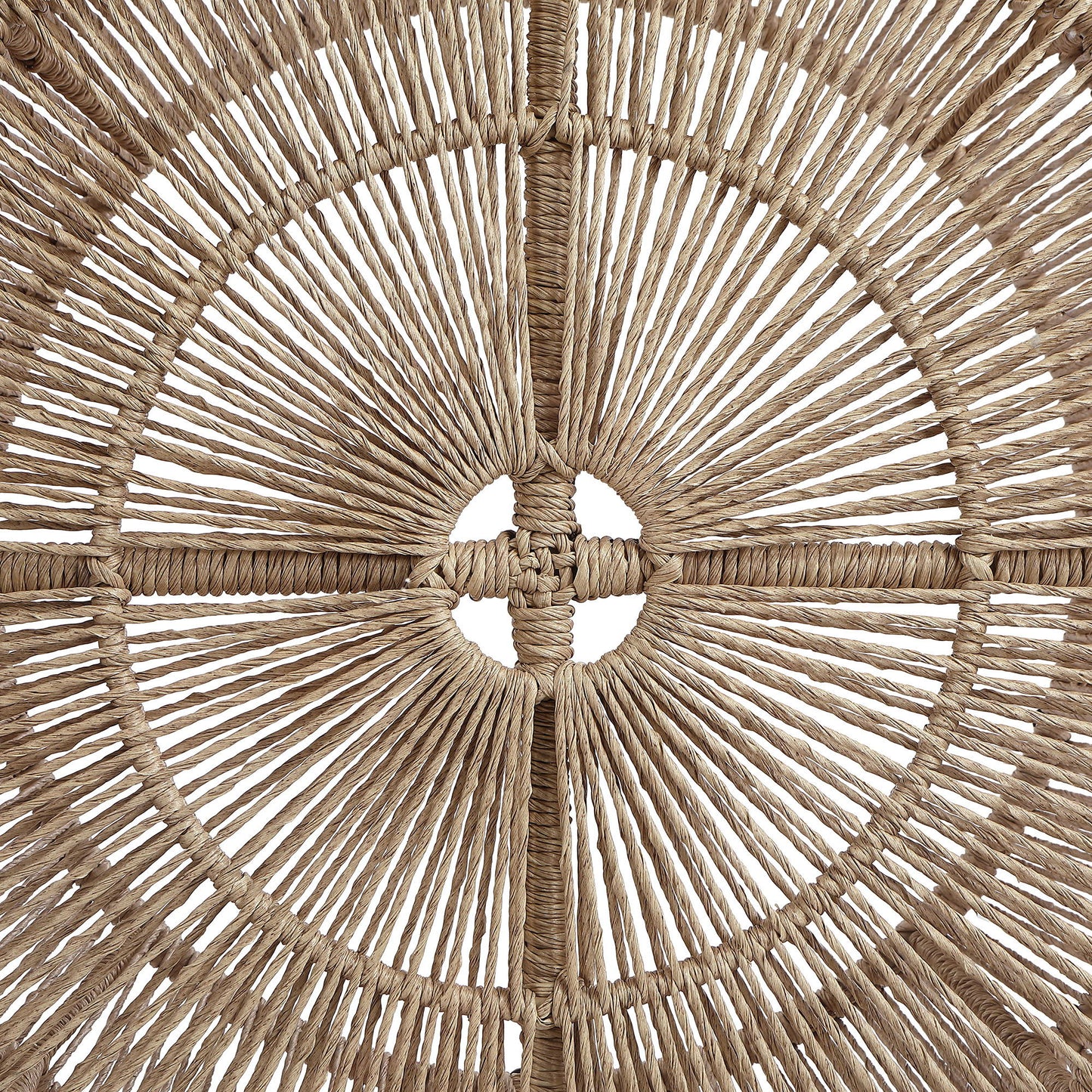 Coastline - Tempered Glass Top And Wicker Outdoor Patio Coffee Table - Natural | Natural