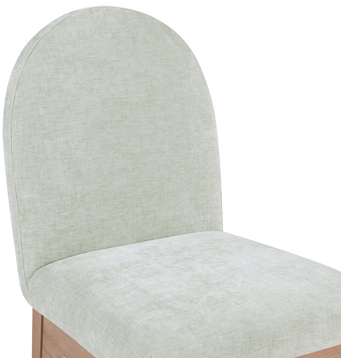 Waldorf - Chenille Dining Side Chair With Natural Legs