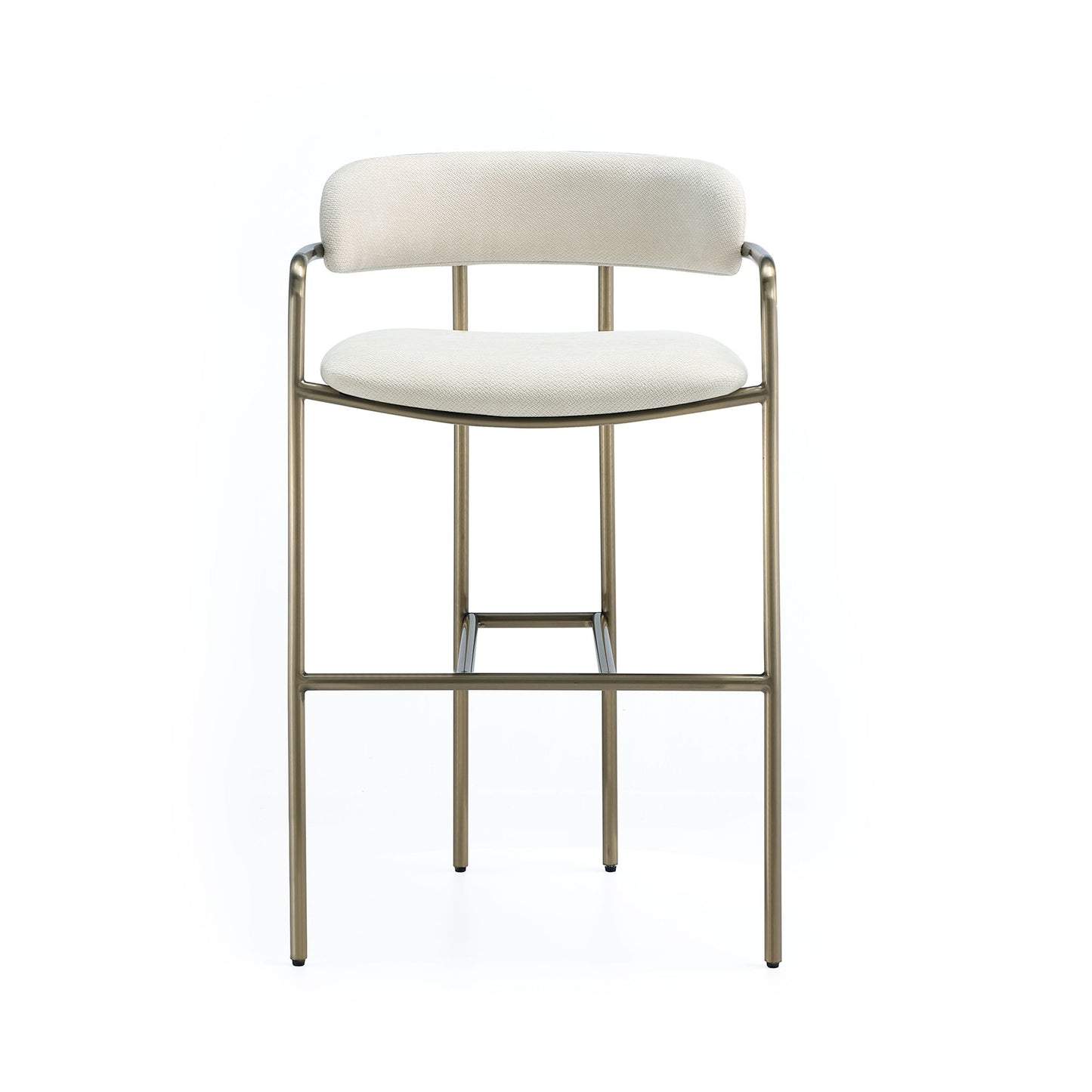 Manhattan Serene - Metal Upholstered Barstool