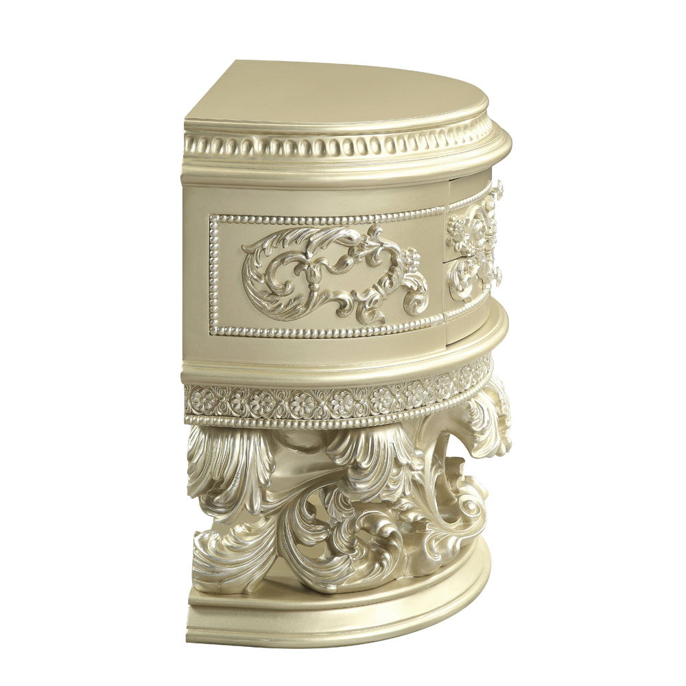 Vatican - Nightstand - Champagne Silver