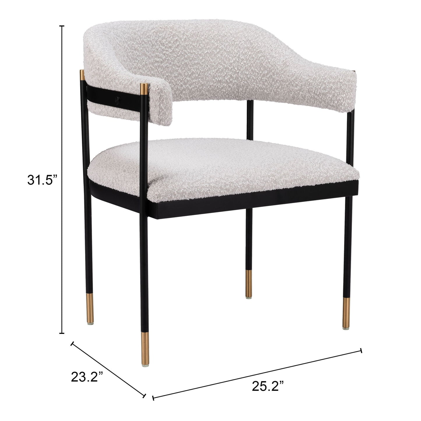 Zadar - Dining Chair - Misty Gray
