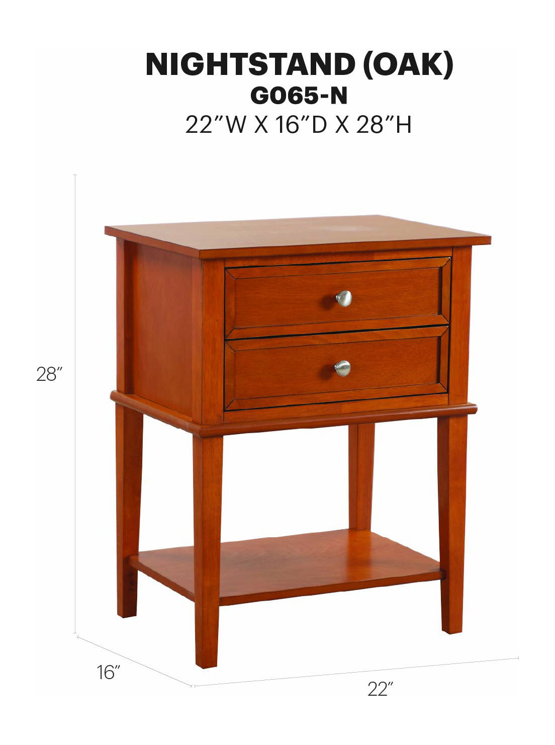 Glory Furniture - Newton - Nightstand