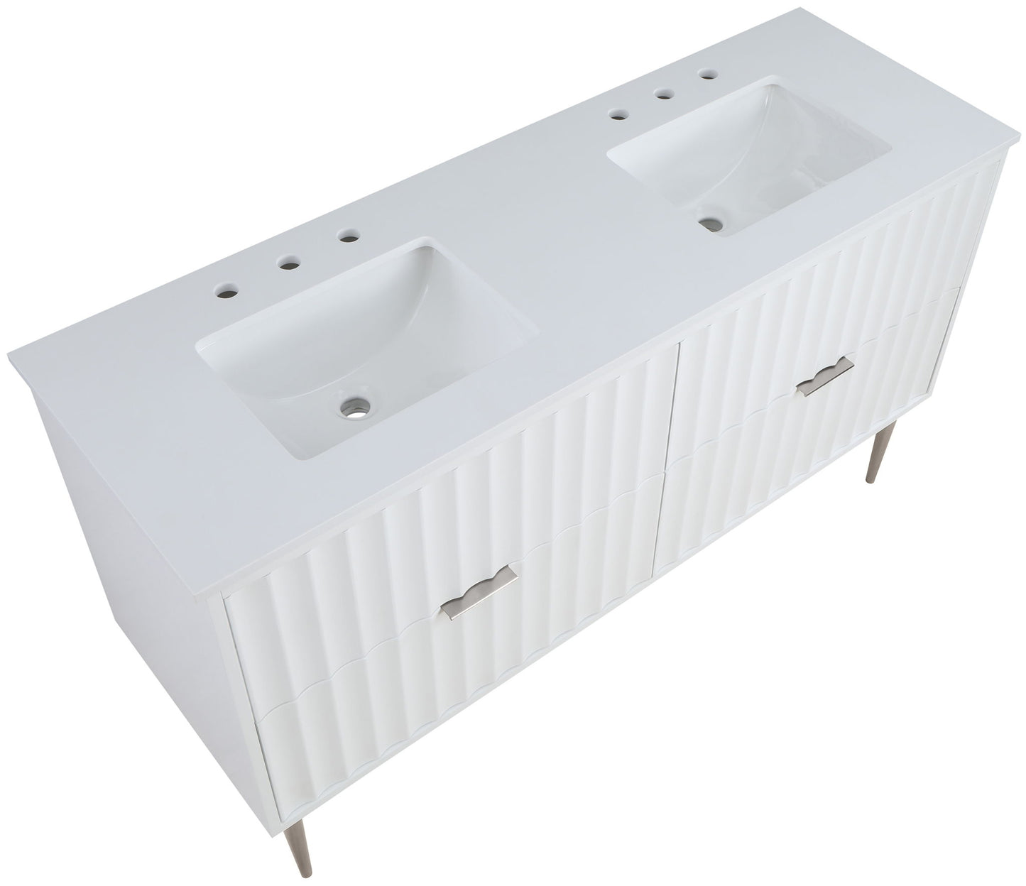 Modernist - Bathroom Vanity With Chrome Legs