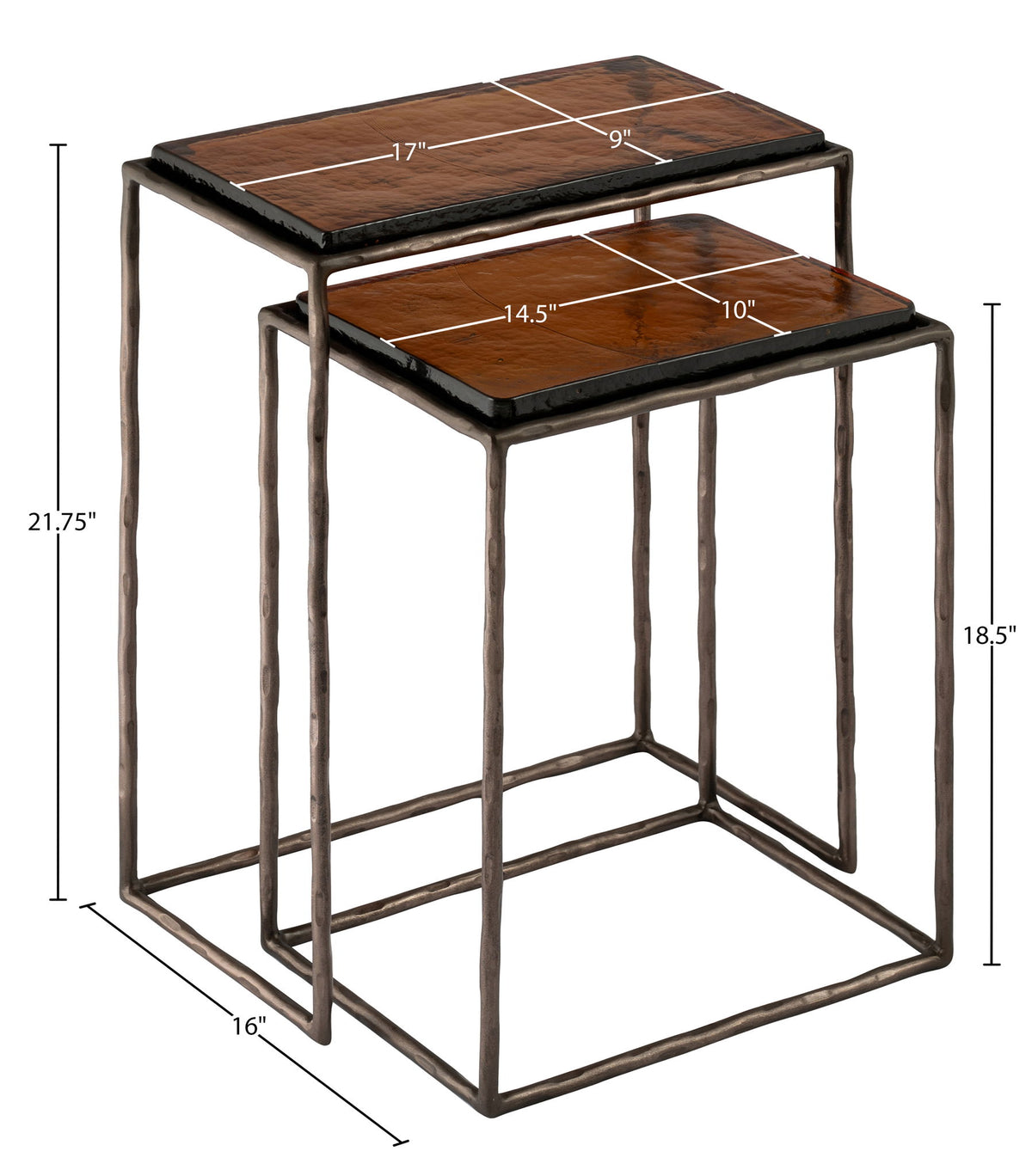 Calida - Nesting End Table - Bronze