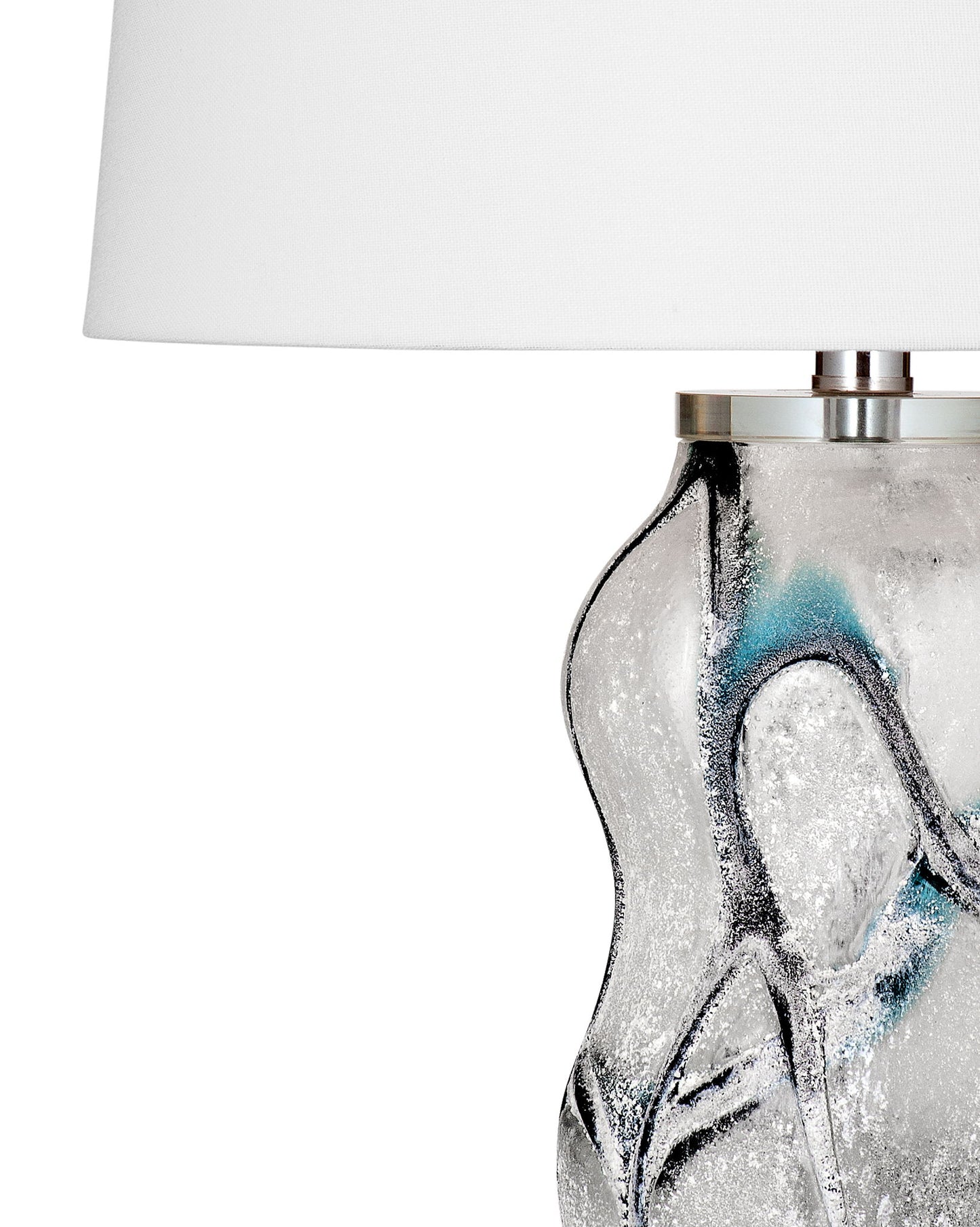Ion - Table Lamp - Pearl Silver / White