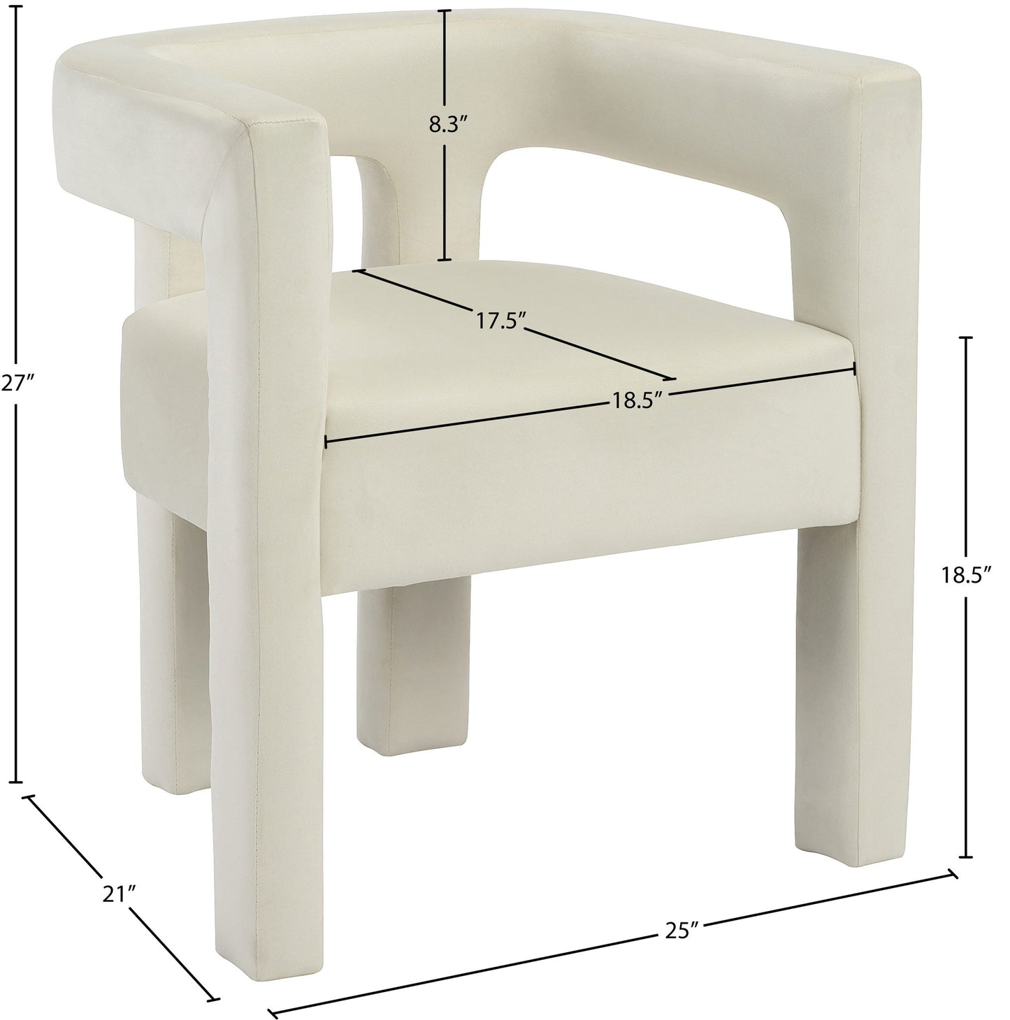 Athena - Velvet Dining Chair