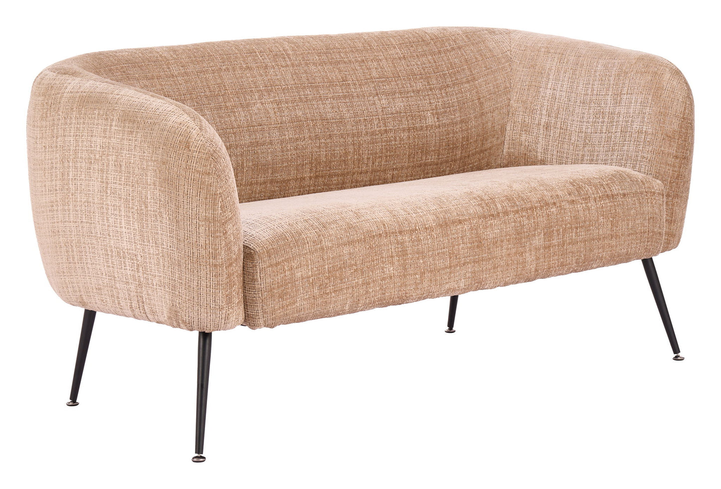 Racine - Loveseat - Linen Beige / Brown