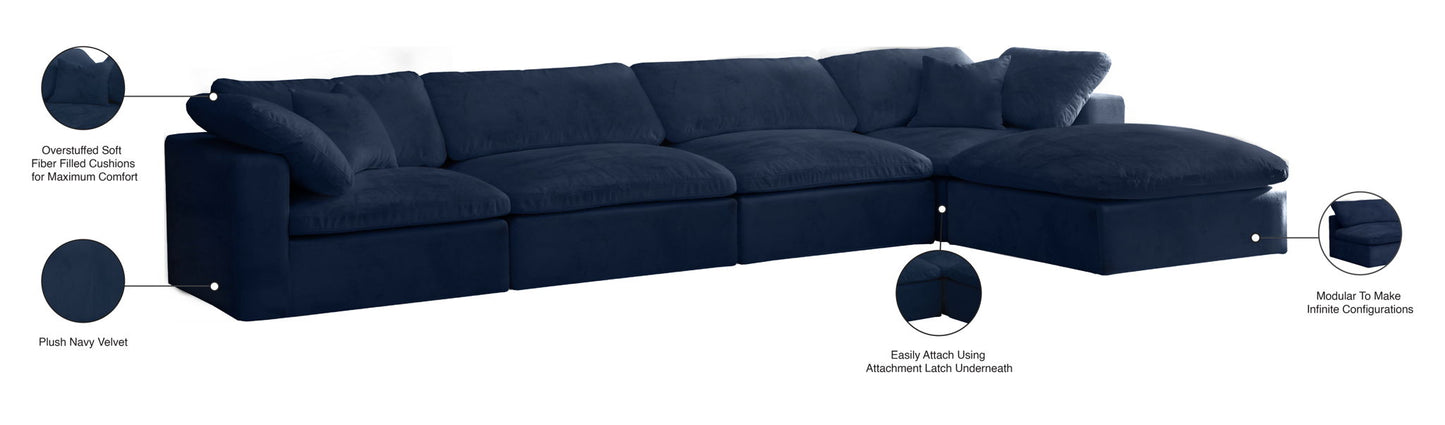 Cozy - 5 Piece Modular Sectional With Chaise