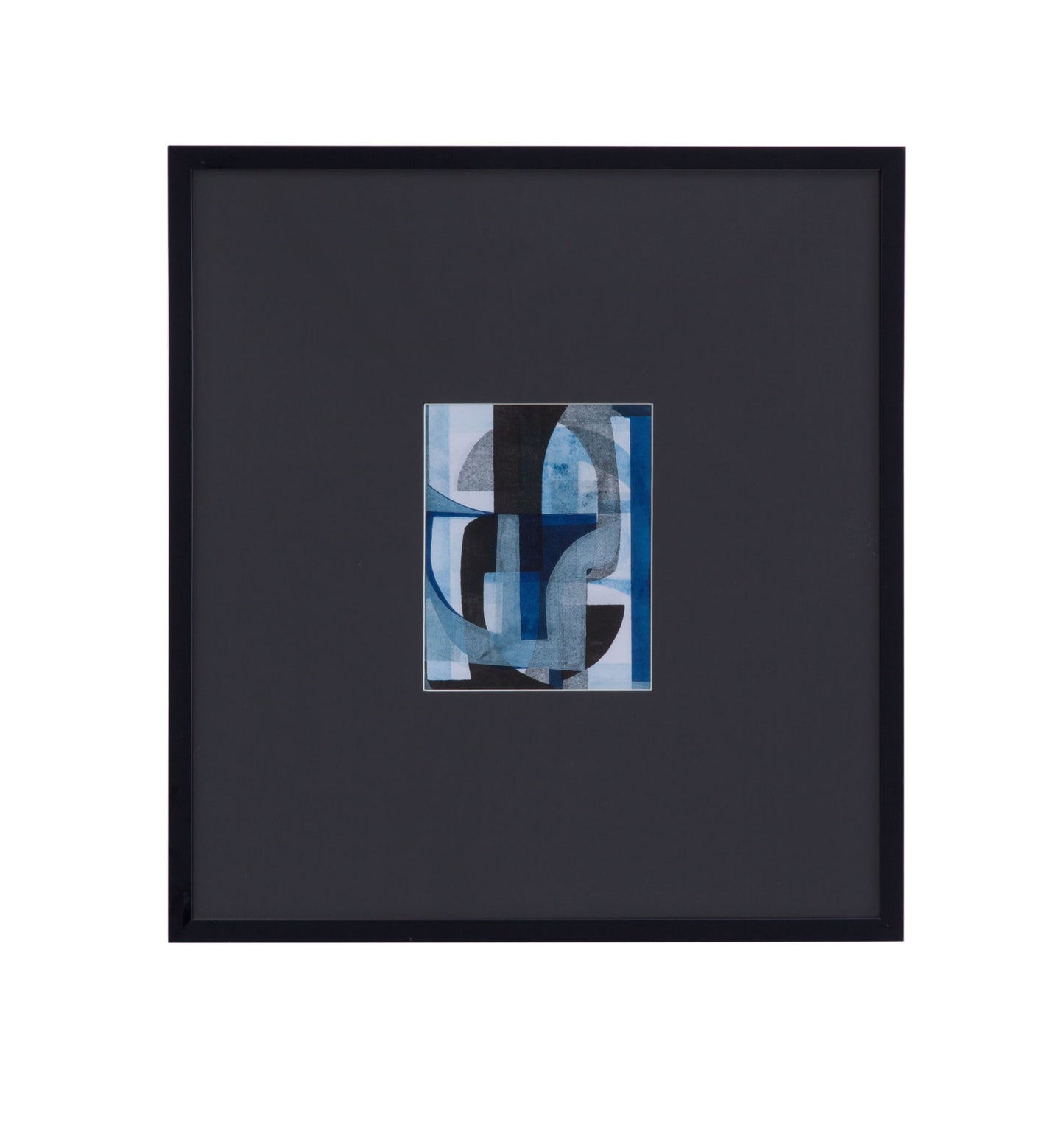 Leo I Framed Print - Black / Blue