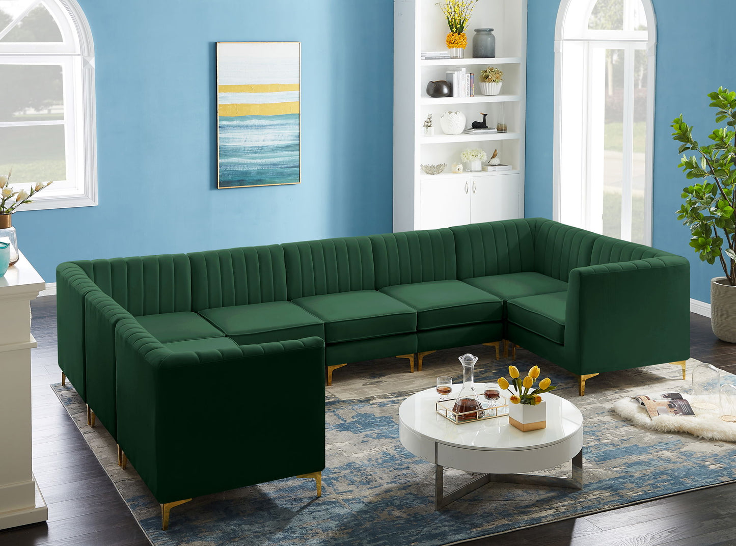 Alina - 8 Piece Modular U-Shaped Sectional