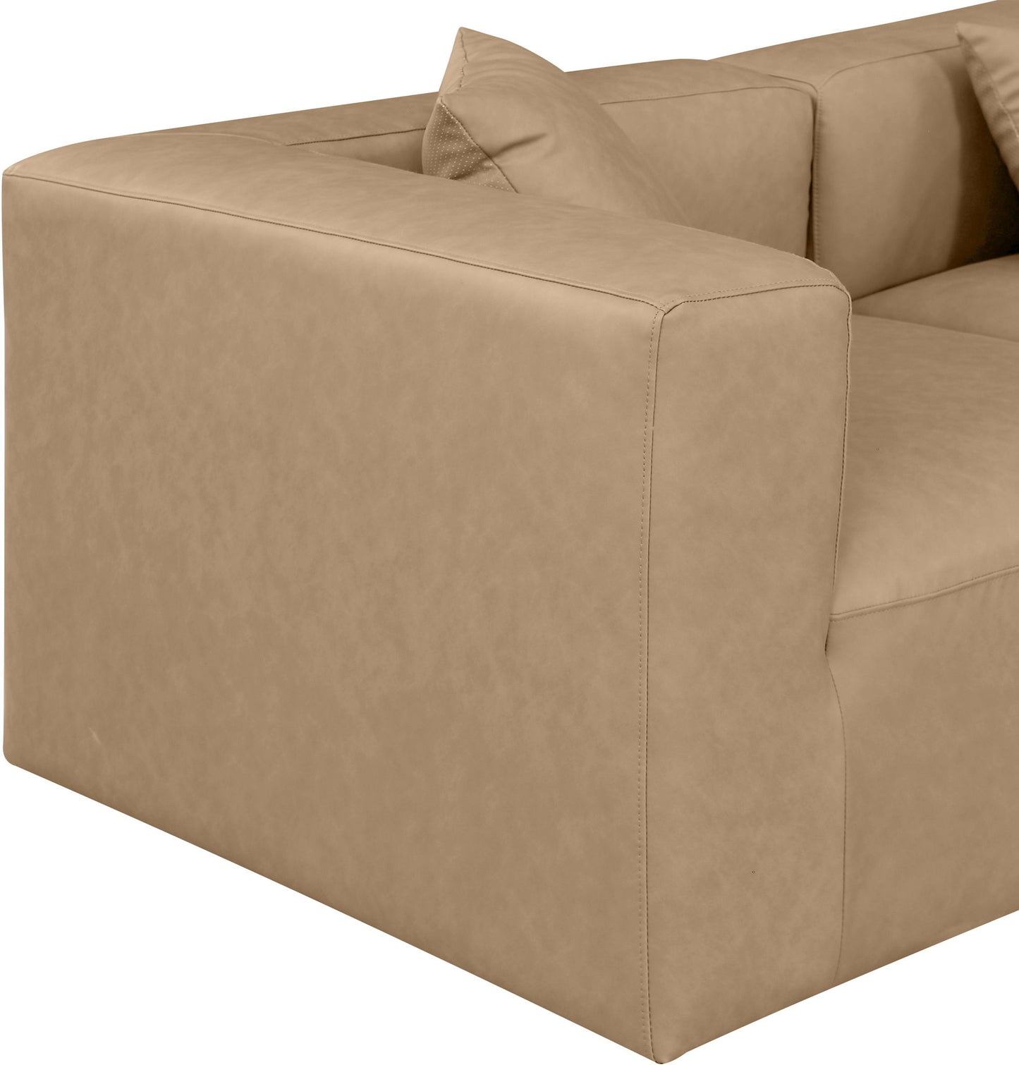 Cube - 6 Piece Modular Corner Sectional - Tan