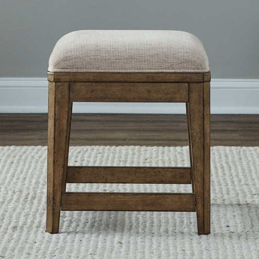 Carolina Park - Upholstered Console Stool - Brown