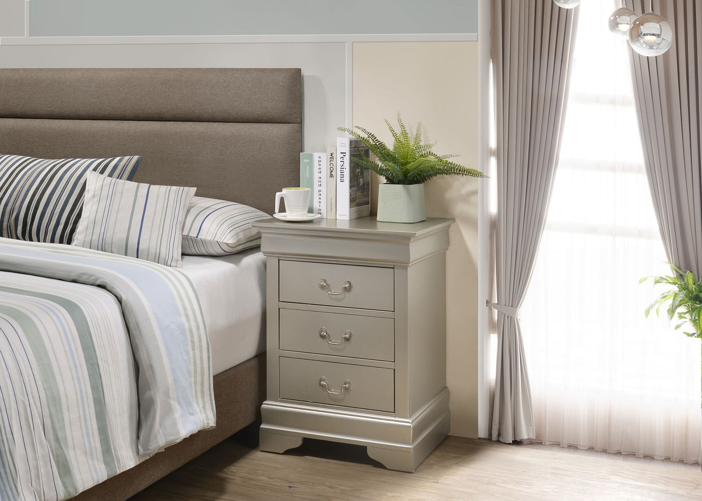 Glory Furniture - Louis Phillipe - Nightstand