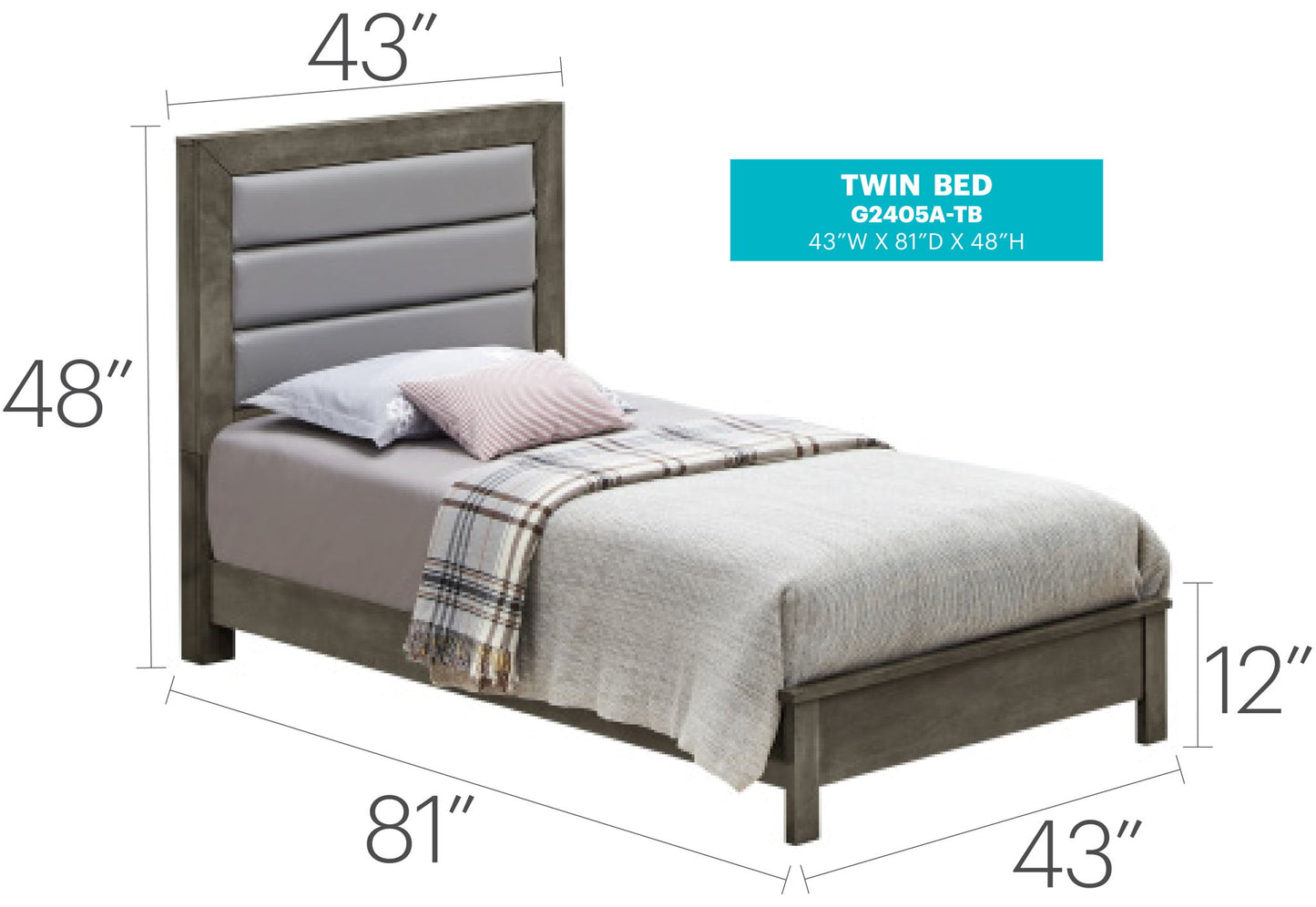 Glory Furniture - Burlington - Upholstered Bed