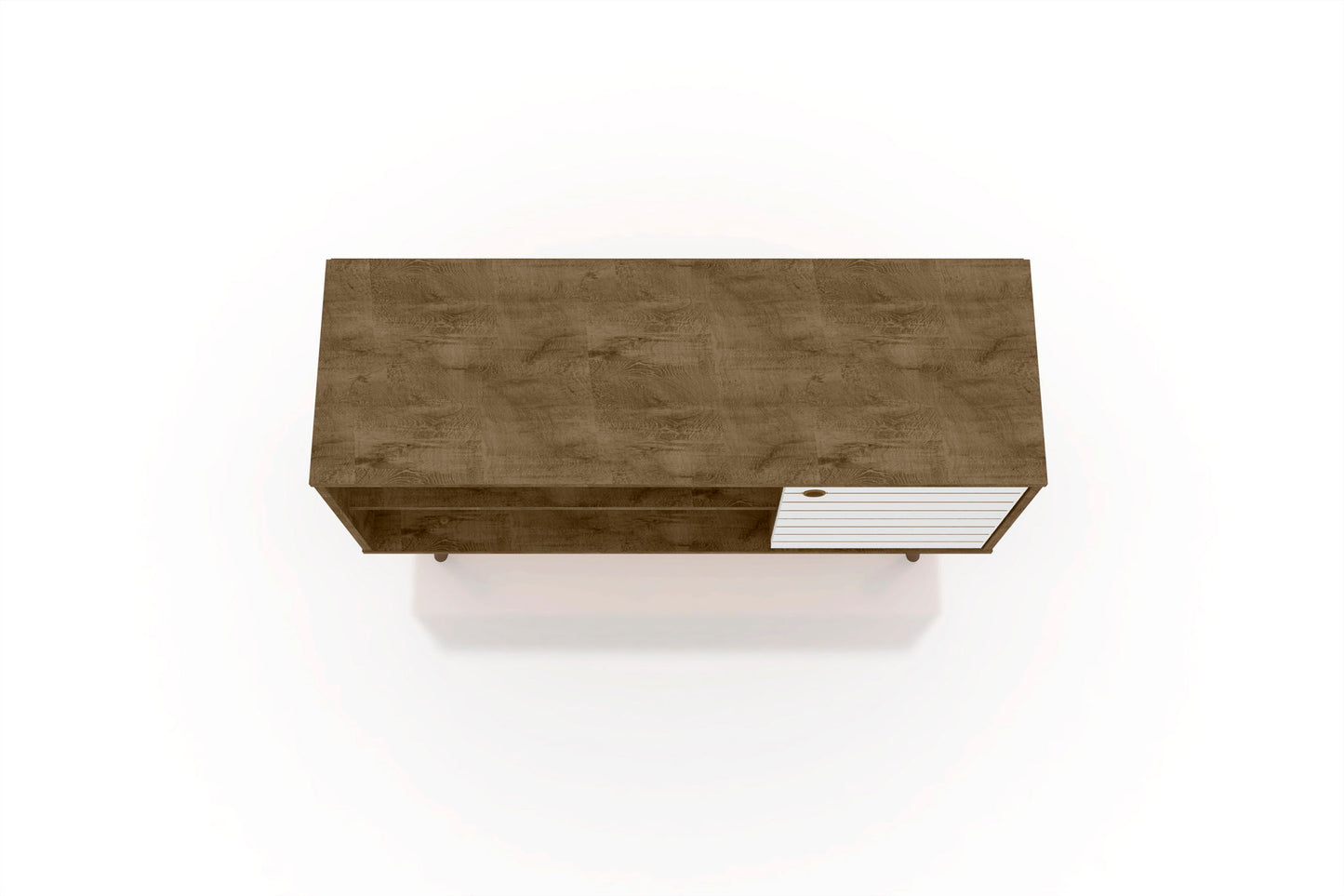 Manhattan Liberty - TV Stand With Rustic Brown Frame