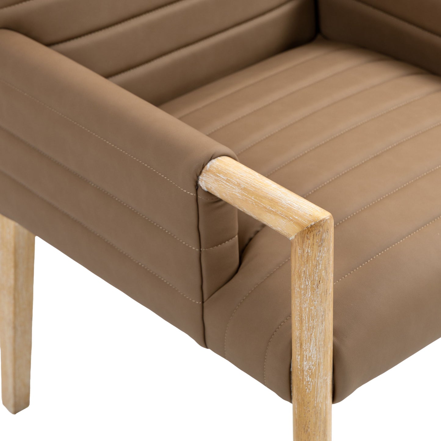 Aimee - Dining Arm Chair - Light Brown Legs