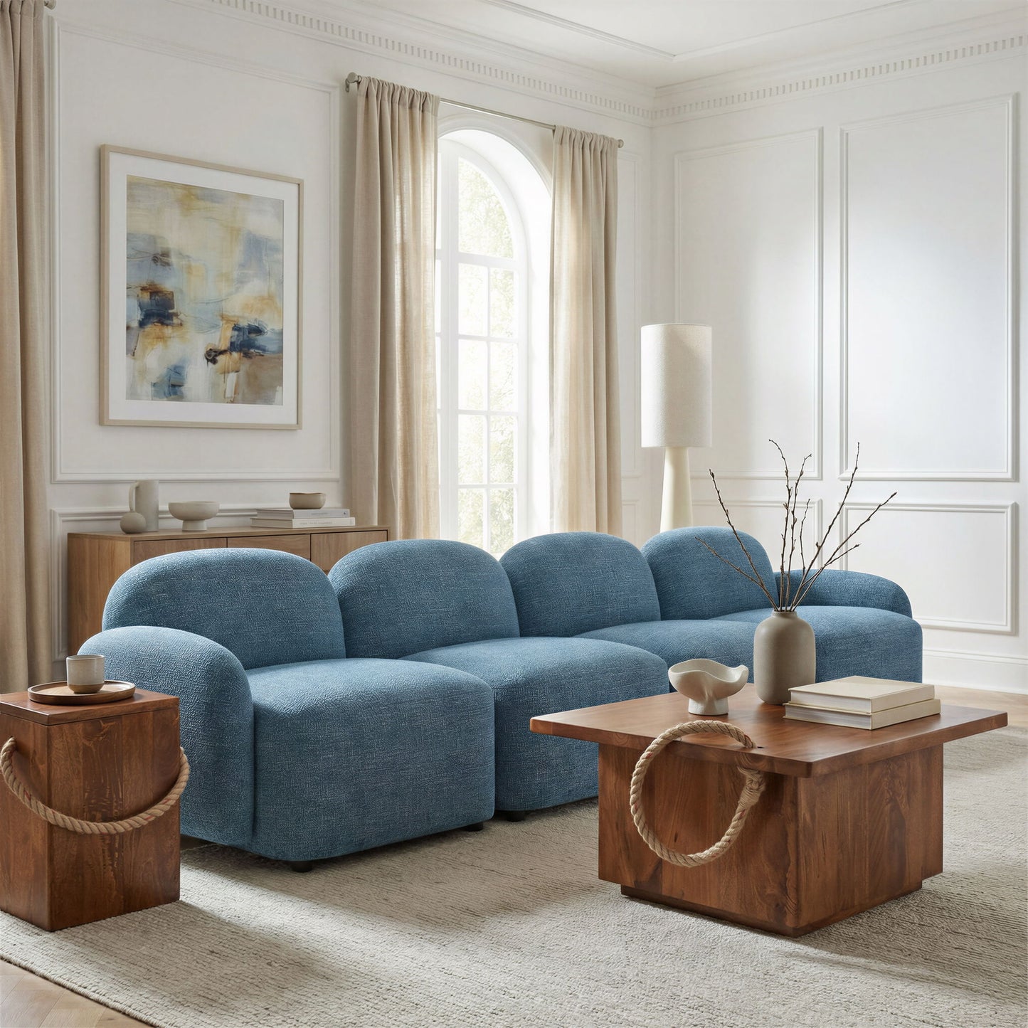 Cleo - Middle Chair - Blue