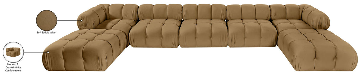 Orin - 7 Piece Modular Sectional (3 Modular Chairs, 2 Corner Chairs & 2 Ottomans)