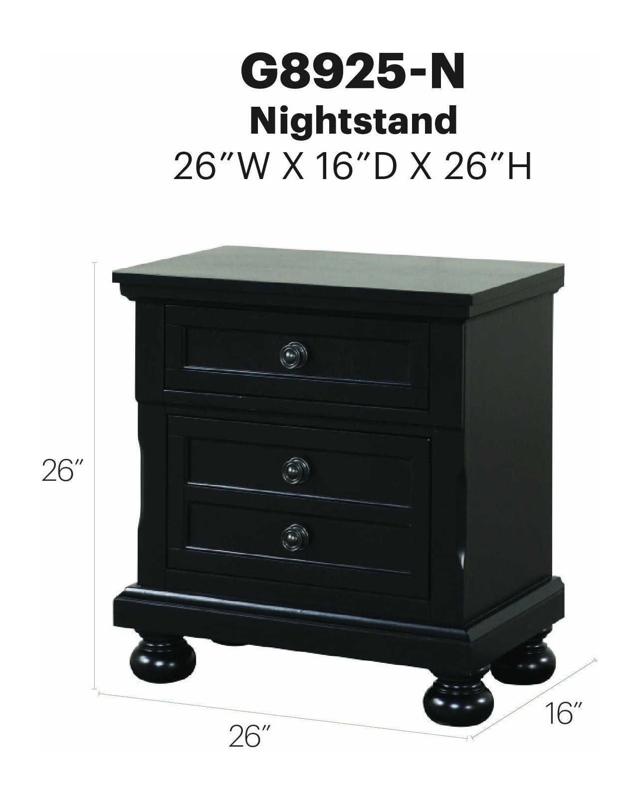 Glory Furniture - Meade - Nightstand