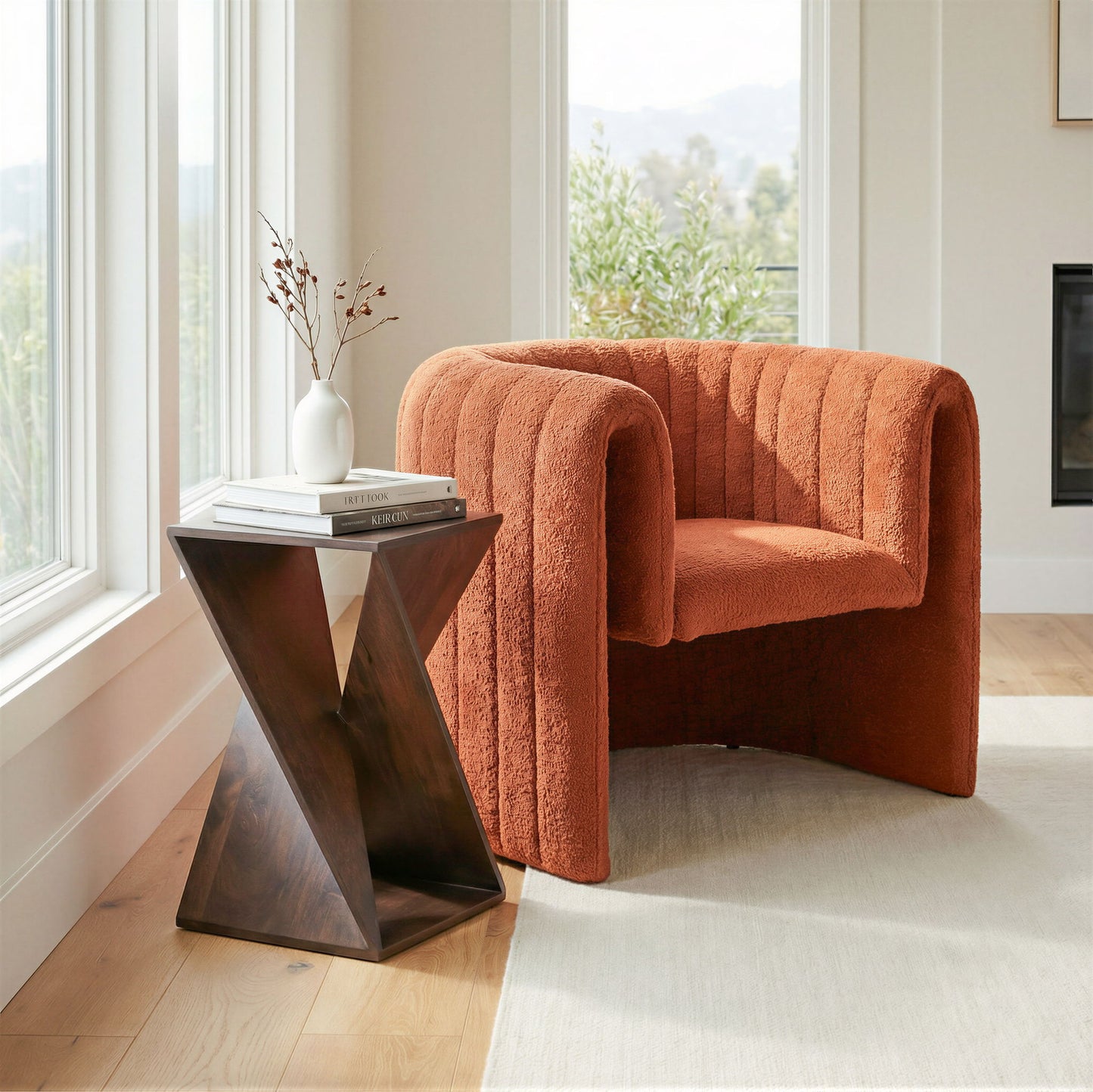 Alba - Accent Table - Walnut