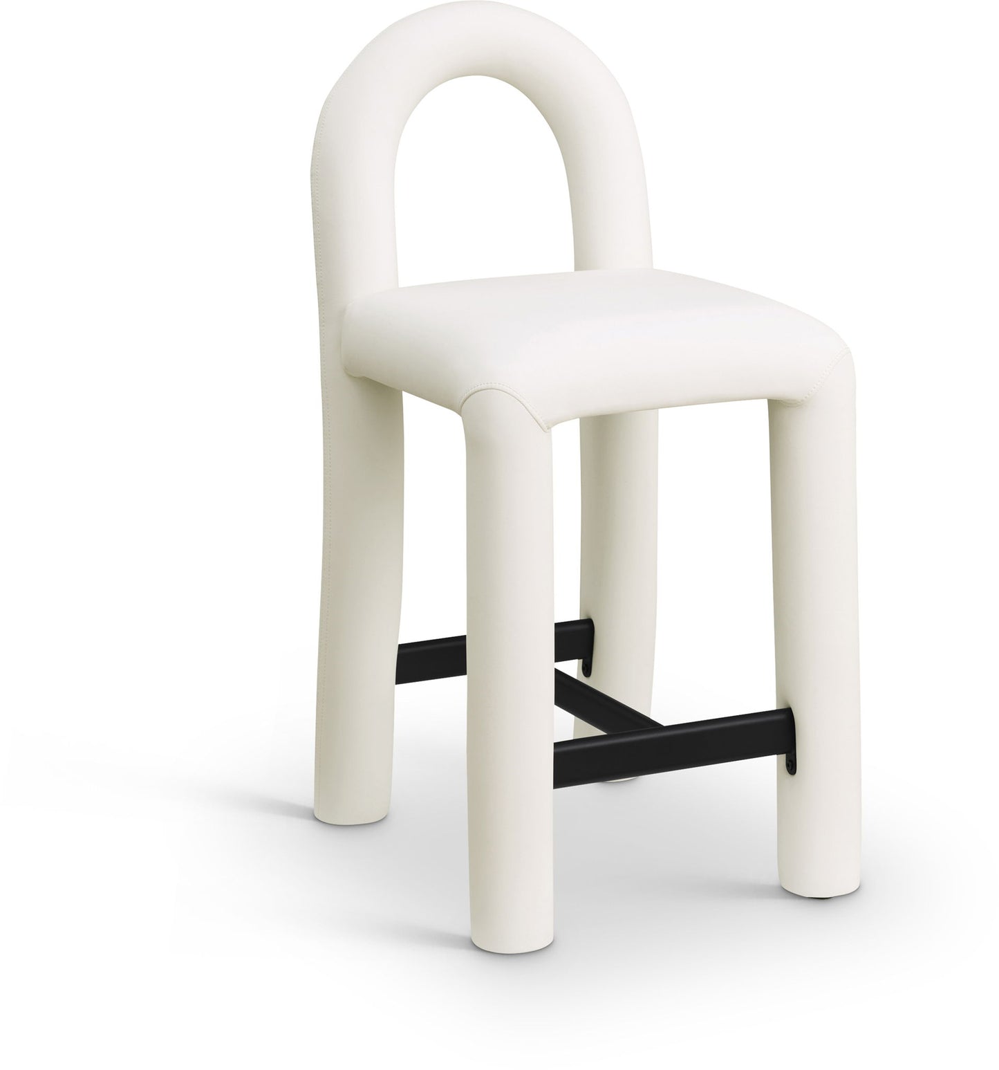 Amari - Faux Leather Stool