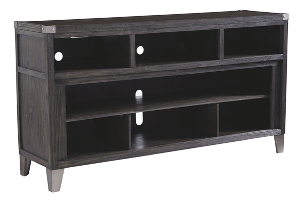 Todoe - LG TV Stand With Fireplace Option - Gray
