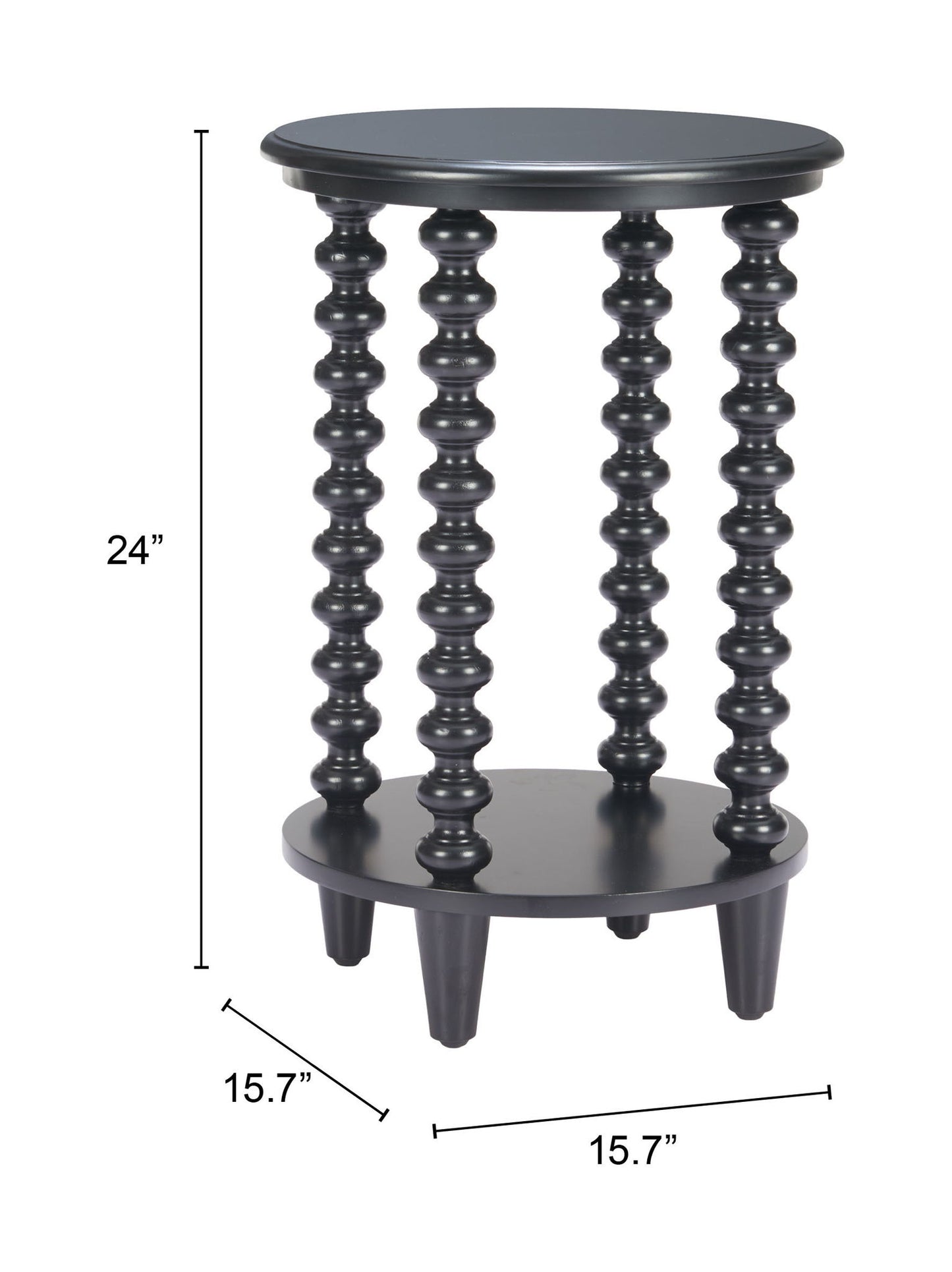 Gocce - Side Table - Black
