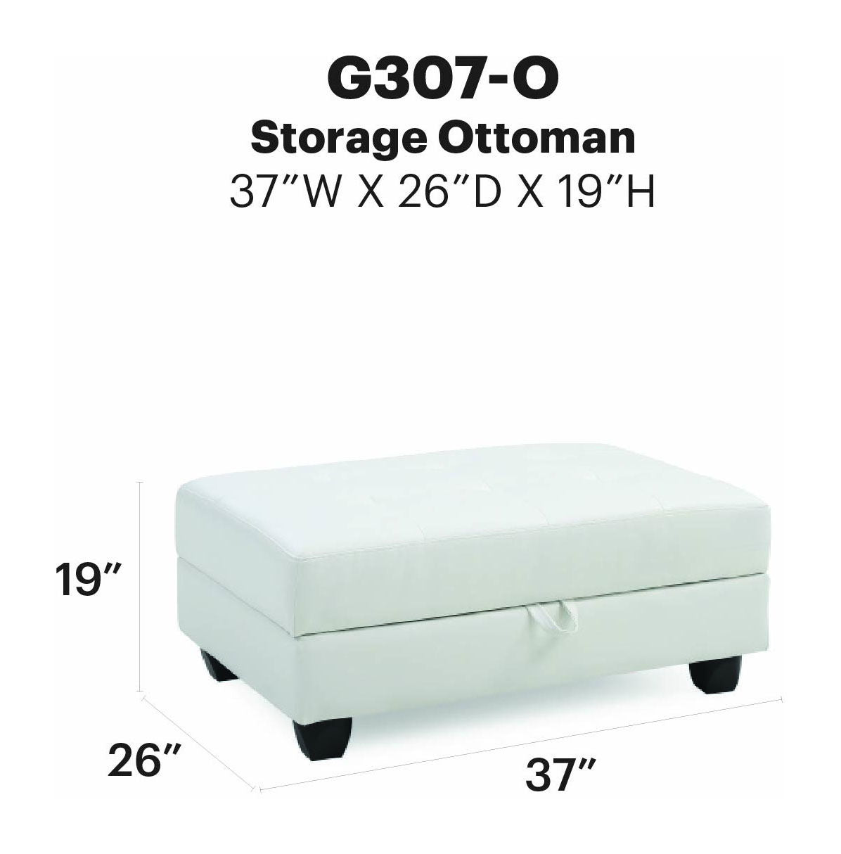 Glory Furniture - Revere - Ottoman