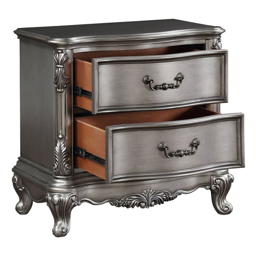 Ariadne - Nightstand - Antique Platinum